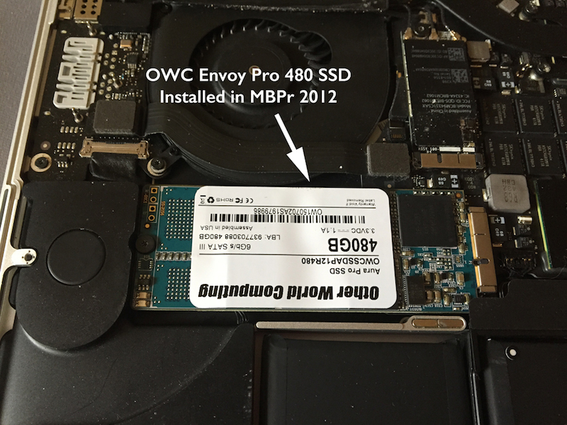 installing owc solid state drive macbook pro